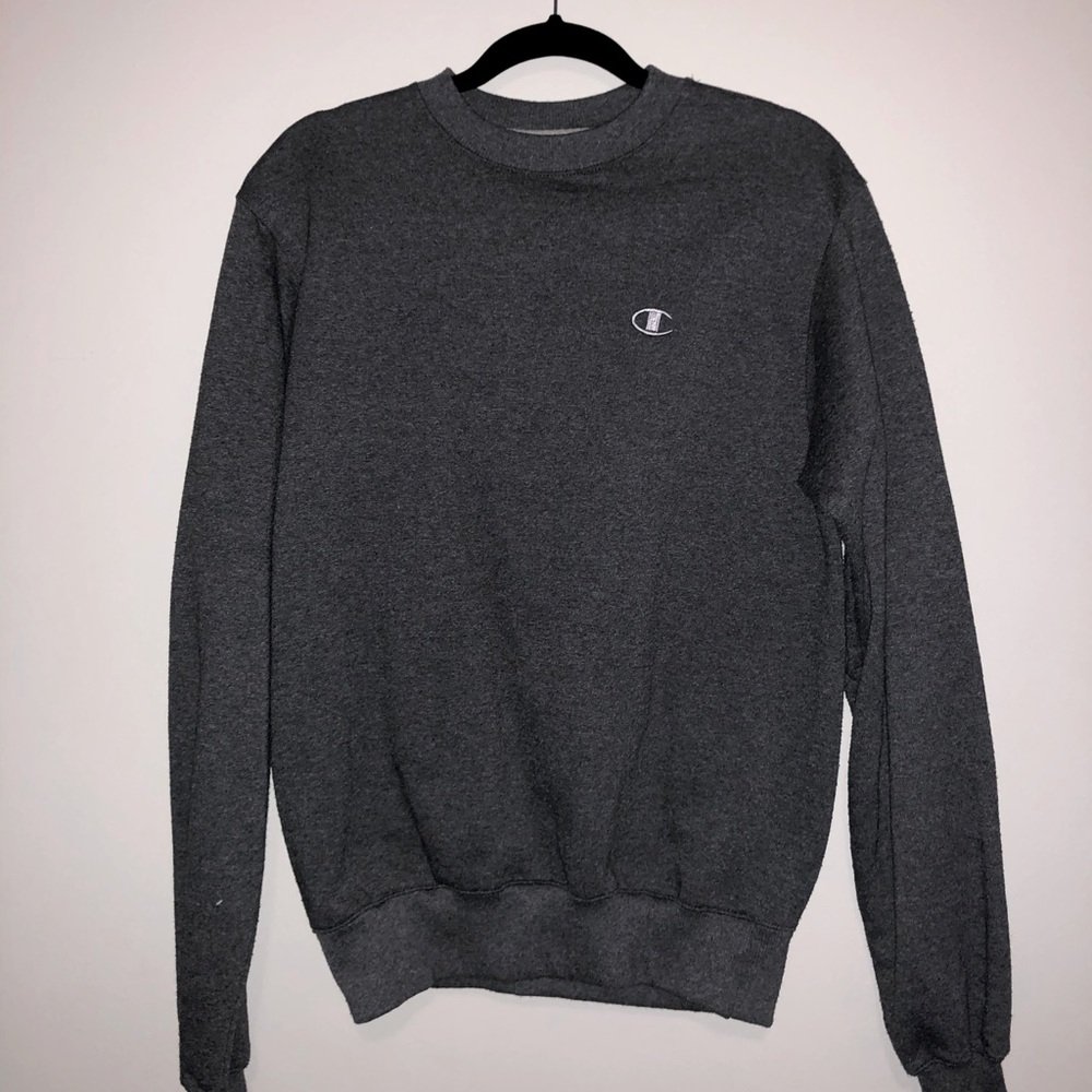 Dark Grey Champion Crewneck Sweatshirt